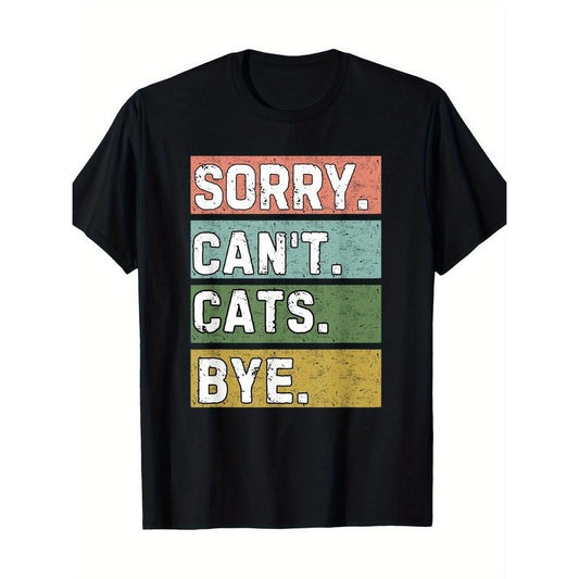Cat lovers, sorry, no cat goodbye, fun vintage T-shirt Made in USA Hoodie, Sweatshirt | WearSparks.com