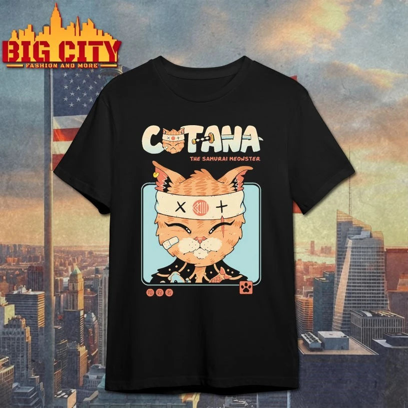 Catana The samurai Meowster shirt