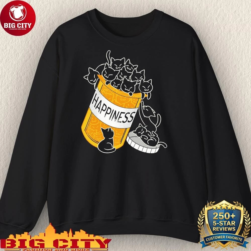 Cats Are My Happiness Medicine shirt
