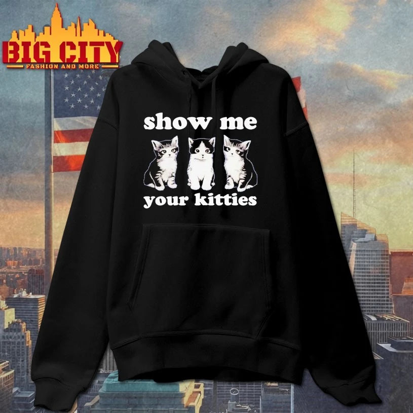 Cats Autumn sharp show me your kitties shirt