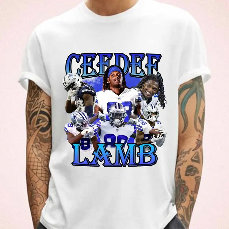 Ceedee Lamb T Shirt Design Football Team Shirt Design Vector 300 Dpi, Ceedee Lamb T Shirt, Gift For Fan, Viral Tshirt,...