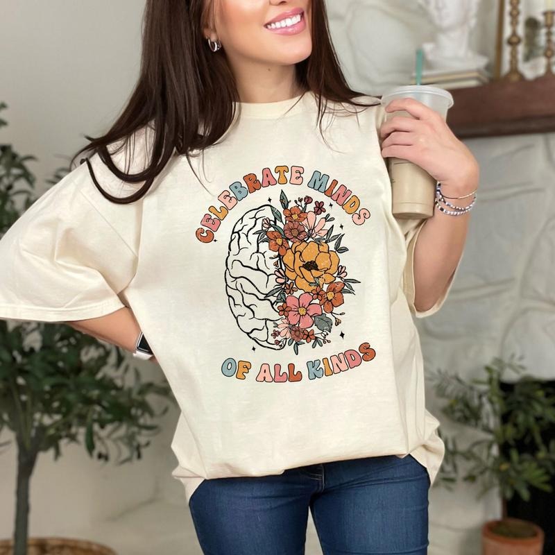 Celebrate Minds of All Kinds Shirt, Neurodiversity Shirt, Teacher Apparel, Education Support Tee, BCBA Hoodie, Sweatshirt