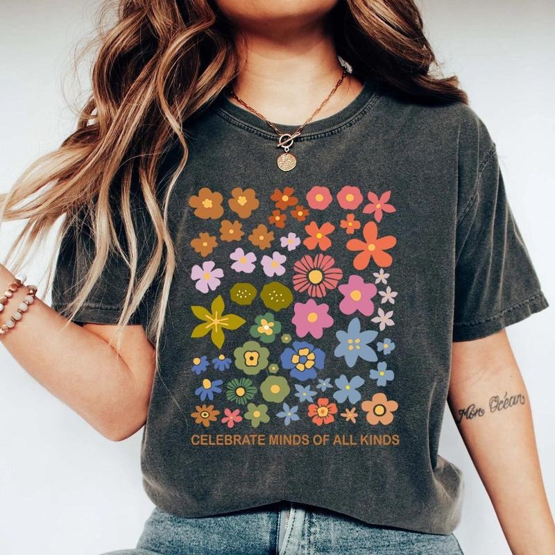 Celebrate Minds of All Kinds T-Shirt, Neurodiversity sweatshirt, hoodie Autism Awareness Shirt, ADHD Shirt, Autism...