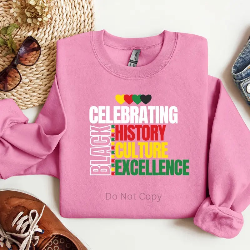Celebrating Black History DTF Transfer T-Shirts, Hoodie, Sweatshirt | WearSparks.com