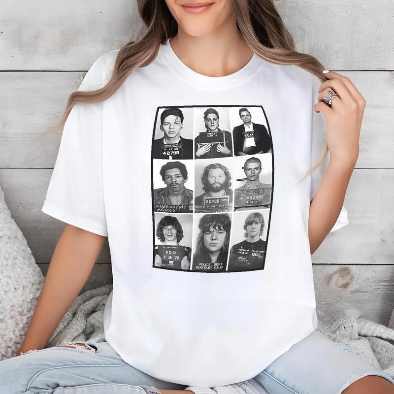 Celebrities Mugshot Rock Stars Music Gift Funny Tee, Sweatshirt, Hoodie | WearSparks.com