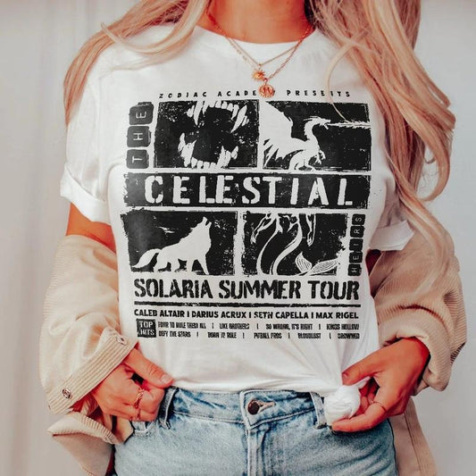 Celestial Heirs Band Shirt | Zodiac Academy T-Shirt Darius Acrux Caleb Altair Max Rigel Seth Capella Vega Twins Professor...