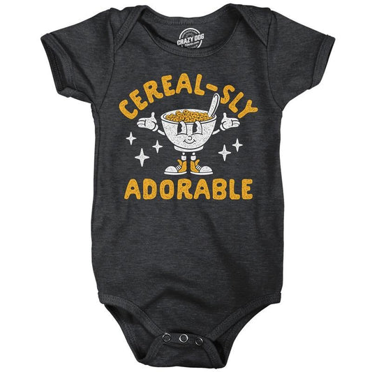 Cerealsly Adorable Baby Bodysuit Funny Sarcastic Food Graphic Novelty Jumper For Infants Funny Baby Onesies Sarcastic...