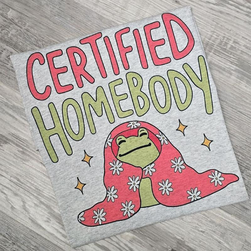 Certified Homebody Cute Summer Graphic Tee Hoodie, Sweatshirt | WearSparks.com