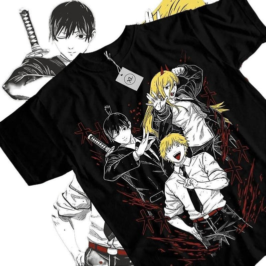 Chainsaw Man Anime Manga Pochita Featuring Denji And Makima Unisex Shirt Sweatshirt, Hoodie, Comfort Colors | WearSparks.com