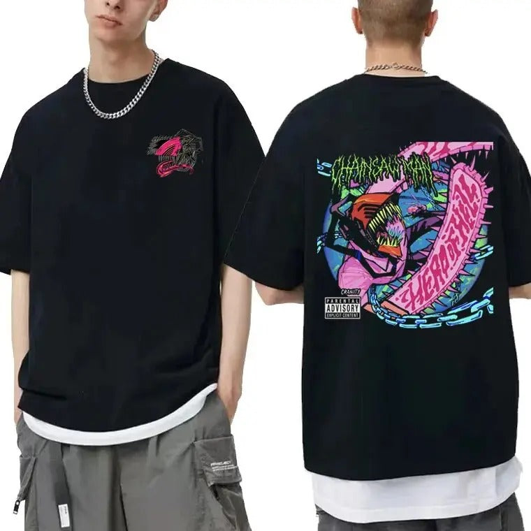 Chainsaw Man Denji Pochita T-shirt| Chainsaw man Anime Tshirt Hoodie, Sweatshirt | WearSparks.com