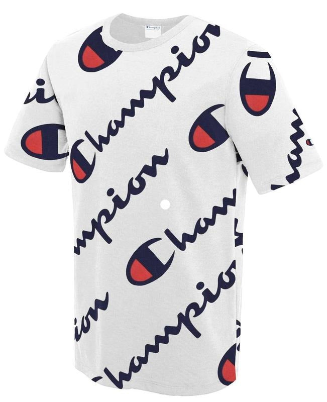 Champion MEN'S ALL OVER PRINT TEE T1919S H5J Hoodie, Sweatshirt | WearSparks.com