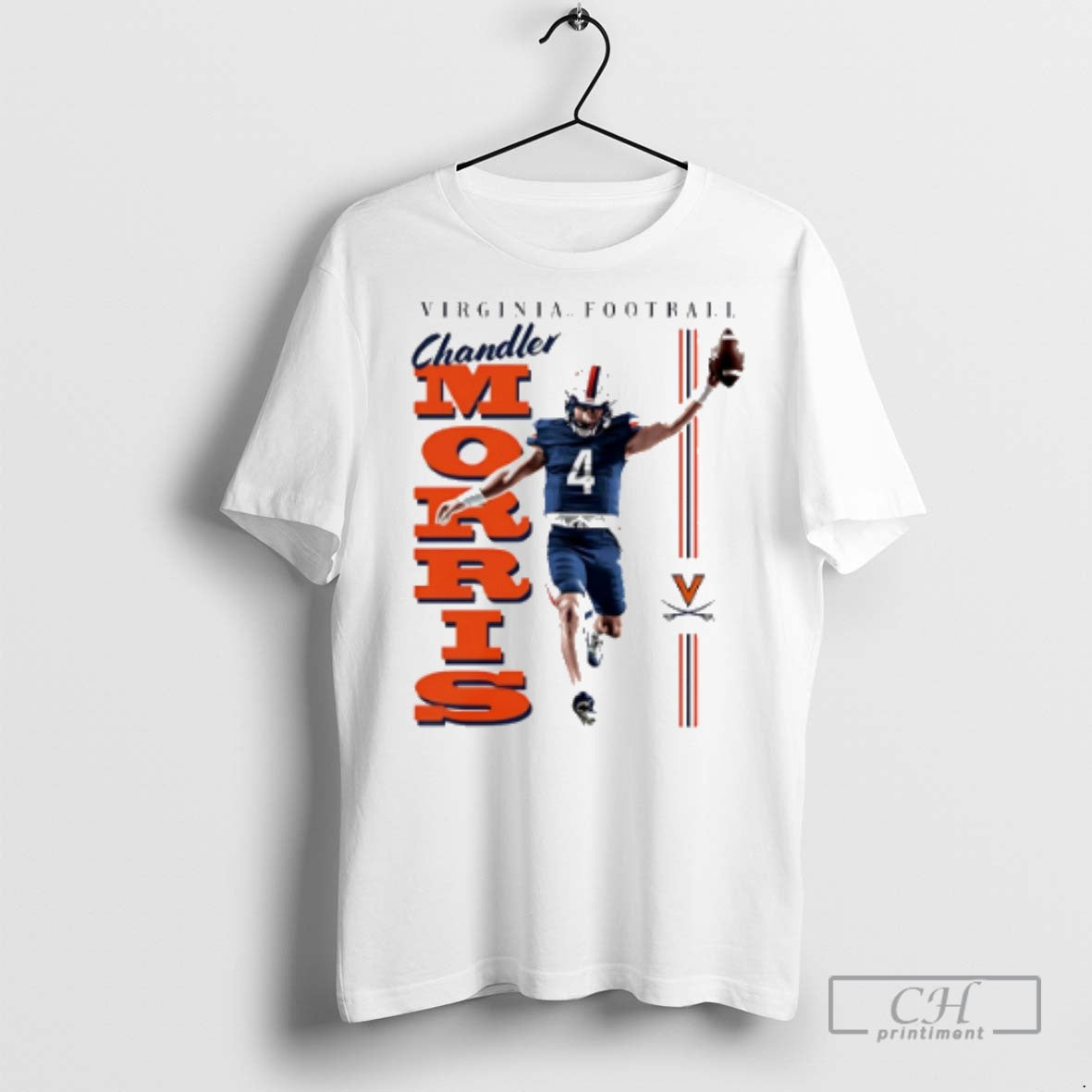 Chandler Morris Virginia Cavaliers Illustrated T Shirts
