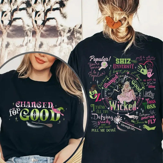 Changed For Good Wicked Shirt, Wicked A New Musical Shirt, Defying Gravity TShirt, Wicked Changed For Good, Wizard Movie...