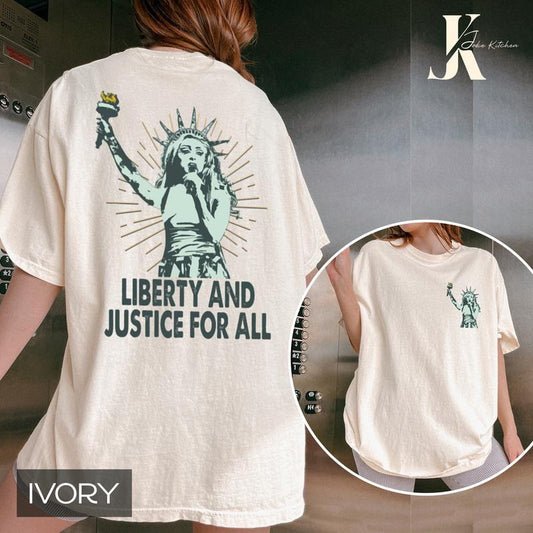 Chappell Justice For All Shirt,Chappell Roan Lady Liberty Shirt ,Chappell Roan Shirt, Chappell Roan Merch, The Rise and...