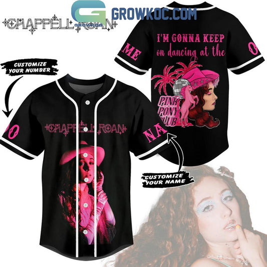 Chappell Roan Keep Dancing At The Pink Pony Club Personalized Baseball Jersey