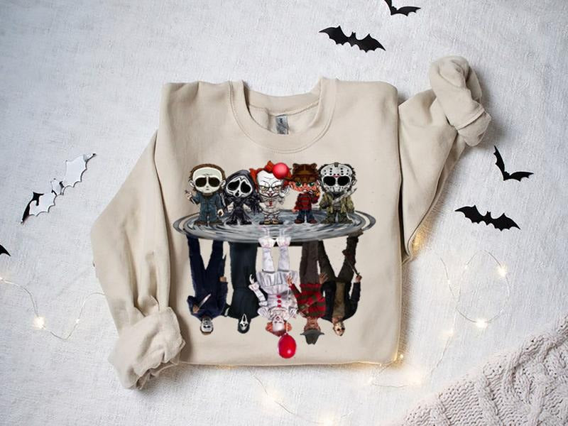 Characters Friends SweatShirt, Halloween Movie T-shirt, Friends Halloween Tee, Movie Characters Sweatshirt, Halloween...