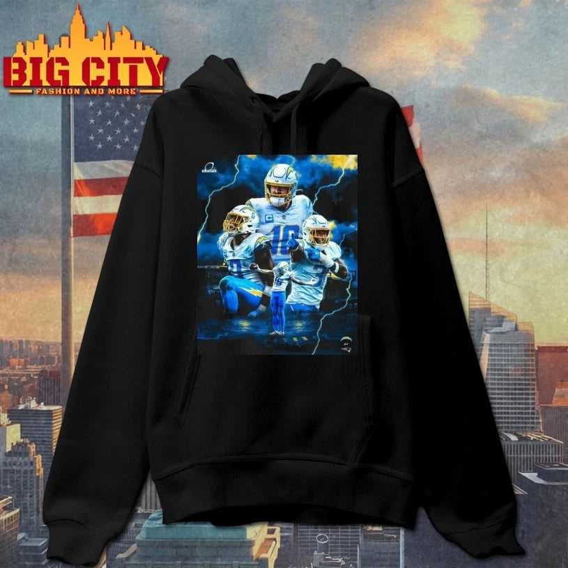 Chargers High Voltage Lightning Football Graphic Shirt