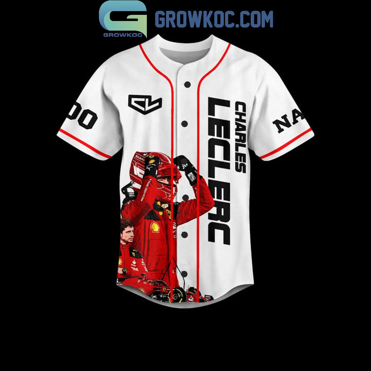 Charles Leclerc Just An Inchident F1 Racing Personalized Baseball Jersey