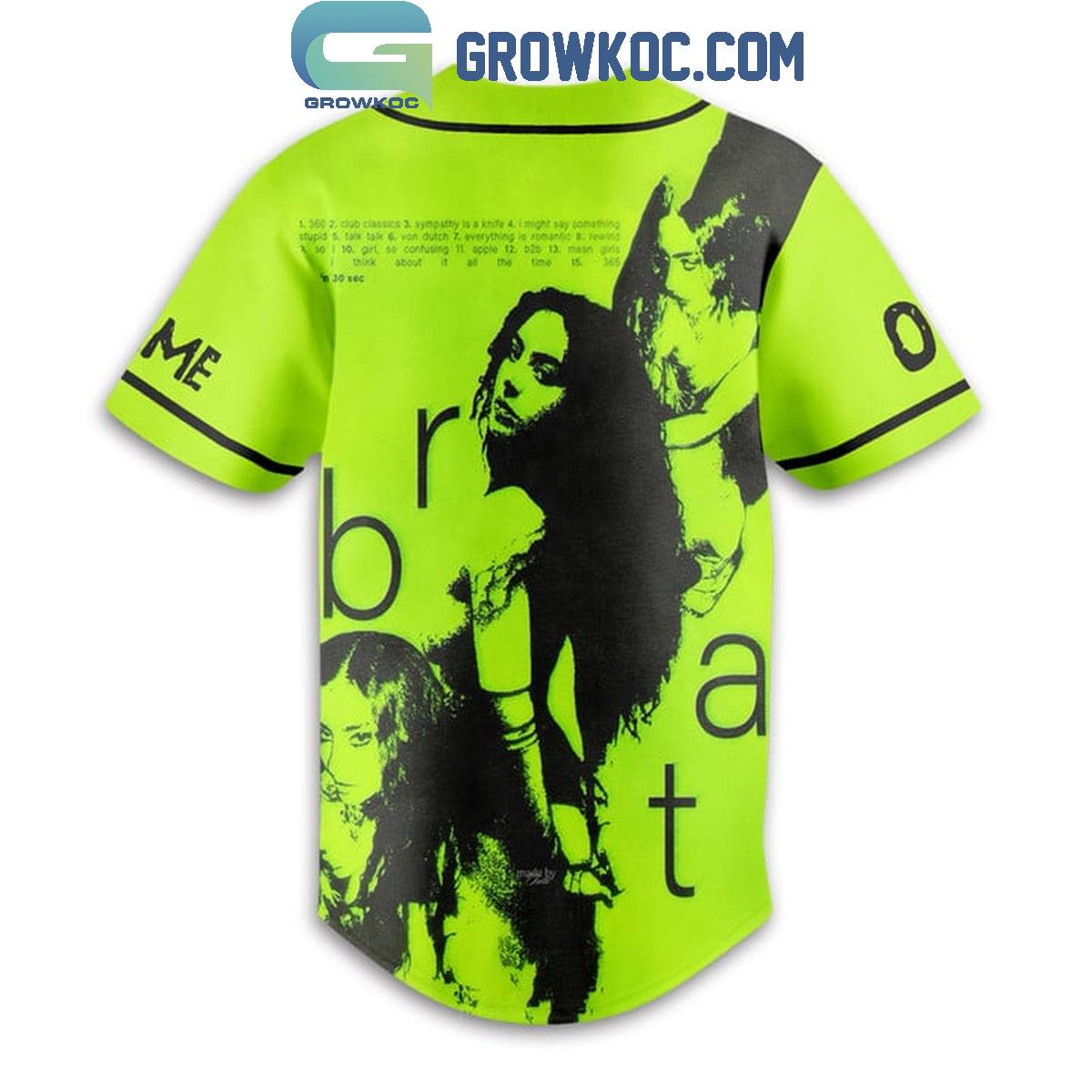 Charli XCX Brat 2024 Personalized Baseball Jersey