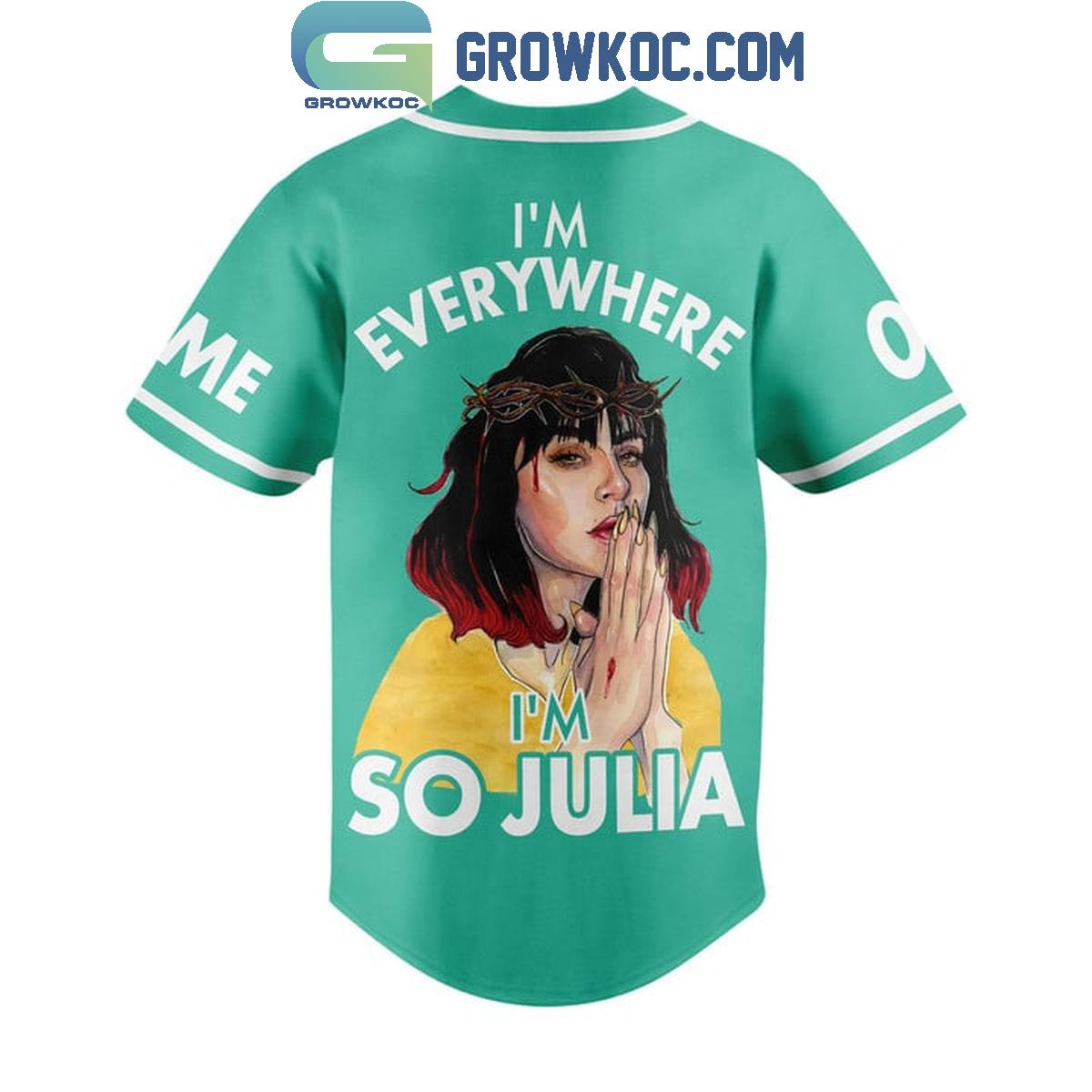 Charlie XCX I’m Everywhere I’m So Julia Personalized Baseball Jersey