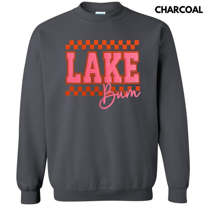 Checkered Lake Bum Puff Sweatshirt T-Shirts, Hoodie | WearSparks.com