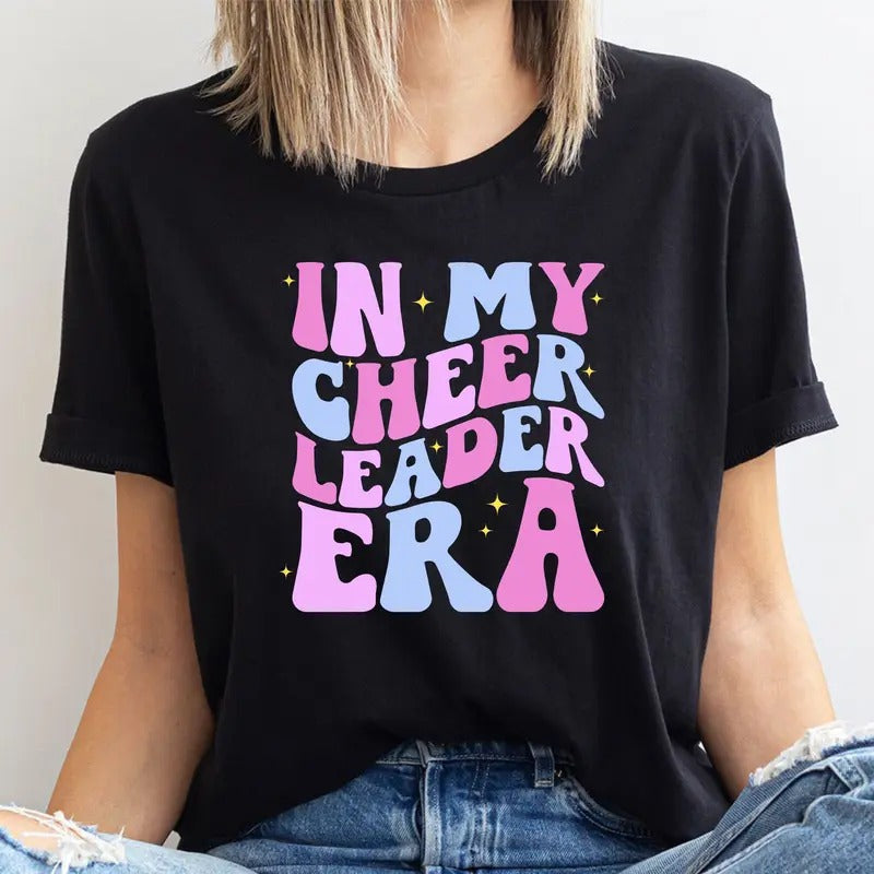 Cheerleader Shirt In My Cheerleader Era Retro Cheer Leader Shirt Cheer Leader Sweatshirt Gift For Her Gift For Cheer...