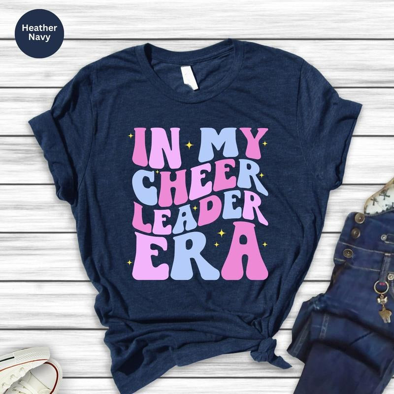 Cheerleader Shirt In My Cheerleader Era Retro Cheer Leader Shirt Cheer Leader Sweatshirt Gift For Her Gift For Cheer...