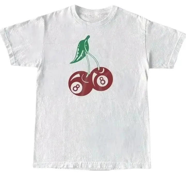 Cherry 8 Ball 90s Graphic T-Shirt, Retro Billard Lovers Shirt, Y2k Lucky Tee Hoodie, Sweatshirt | WearSparks.com