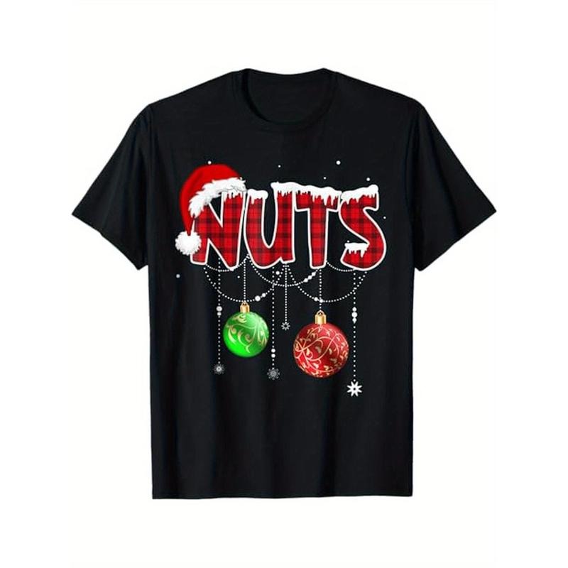 Chest Nuts Funny Matching Chestnuts Christmas Couples Nuts T-Shirt, 100% Cotton, Gift for Men Women Dad Mom Friends,...