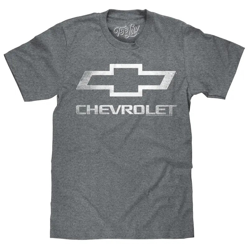 Chevrolet Bowtie Logo T-Shirt - Gray Hoodie, Sweatshirt | WearSparks.com