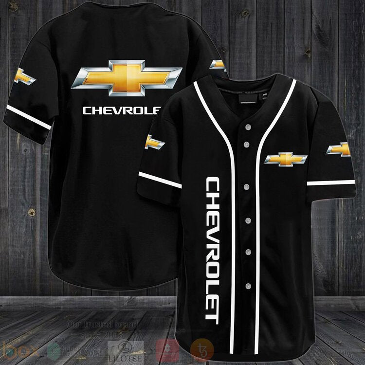 FASHION Chevrolet Baseball Jerseys Botton Shirt