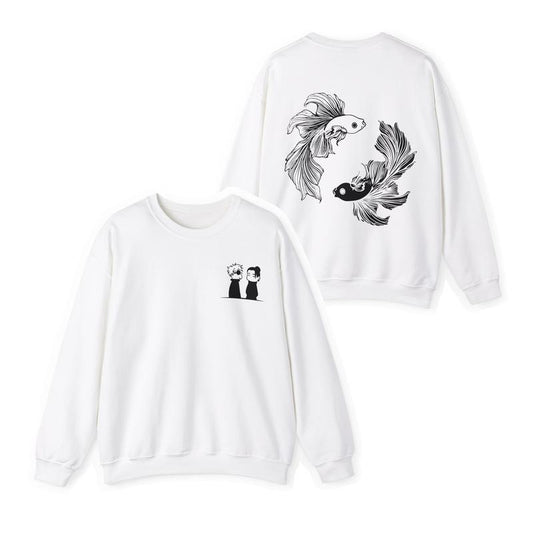 Chibi x Betta Fish Sweatshirt "Shinyuu" Best Friend Collection Ju Jutsu Kaisen Anime Manga Inspired Womens Mens Unisex...