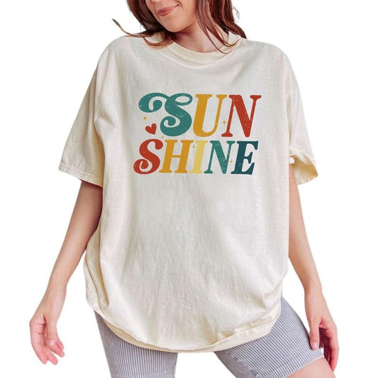 ChicCotton Sunshine Comfort Colors Shirt, Beach Life T-shirt, Beach Vibes Graphic Tee, Summer Vibes Clothing, Summer...
