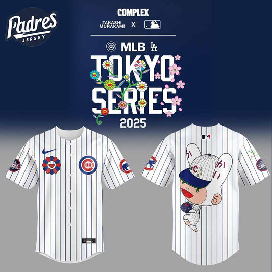 Chicago Cubs Baseball Jersey Takashi Murakami x World Tour Tokyo Series - Padres Jersey Oasis: Elevate Your... (Image 1)