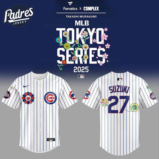 Chicago Cubs MLB World Tour Tokyo Series 2025 Baseball Jersey - Padres Jersey Oasis: Elevate Your Baseball... (Image 1)