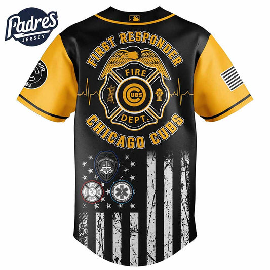 Chicago Cubs MLB x First Responders Baseball Jersey - Padres Jersey Oasis: Elevate Your Baseball Style Game... (Image 1)