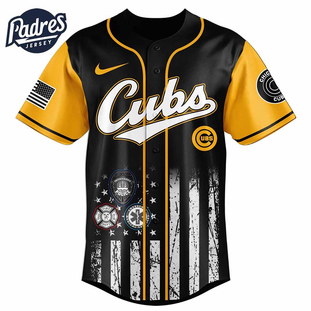 Chicago Cubs MLB x First Responders Baseball Jersey - Padres Jersey Oasis: Elevate Your Baseball Style Game... (Image 3)
