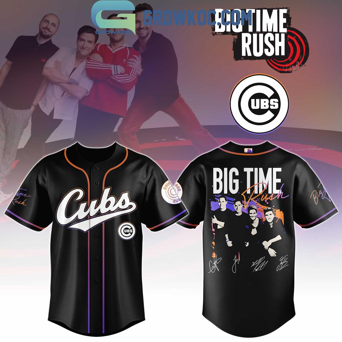 Chicago Cubs x Big Time Rush Tour 2025 Baseball Jersey