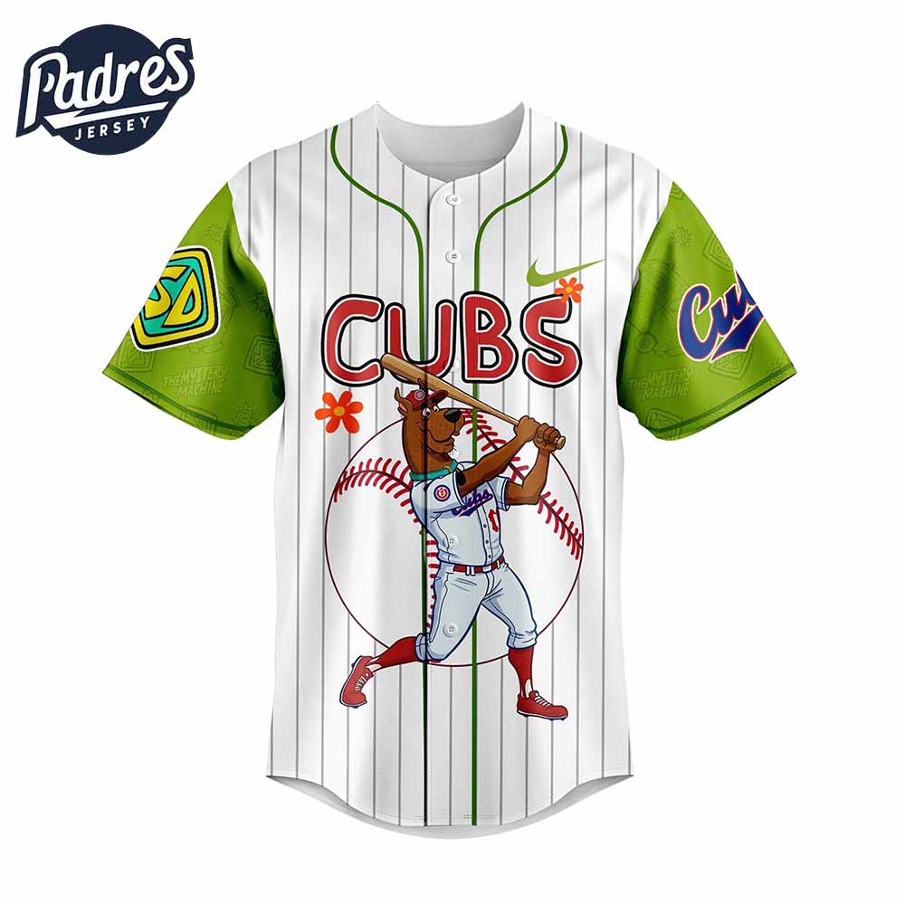 Chicago Cubs x MLB Scooby Doo Baseball Jersey Outfit - Padres Jersey Oasis: Elevate Your Baseball Style Game... (Image 4)