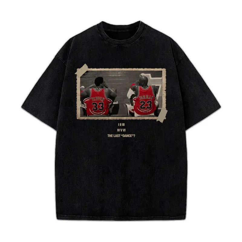 Chicago The Last Dance Vintage MJ & Pip T-Shirt Crewneck Cotton Hoodie, Sweatshirt | WearSparks.com