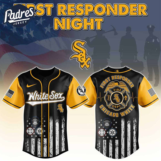 Chicago White Sox MLB x First Responders Baseball Jersey - Padres Jersey Oasis: Elevate Your Baseball Style... (Image 1)