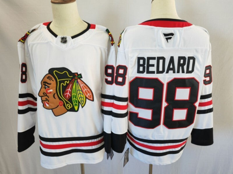 Chicago Blackhawks #98 Connor Bedard Blackhawks Style 3