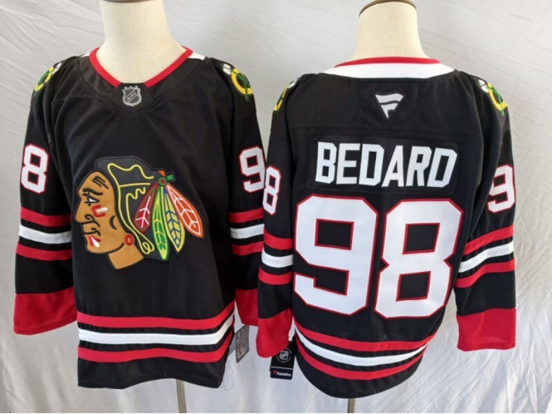 Chicago Blackhawks #98 Connor Bedard Blackhawks Style 4