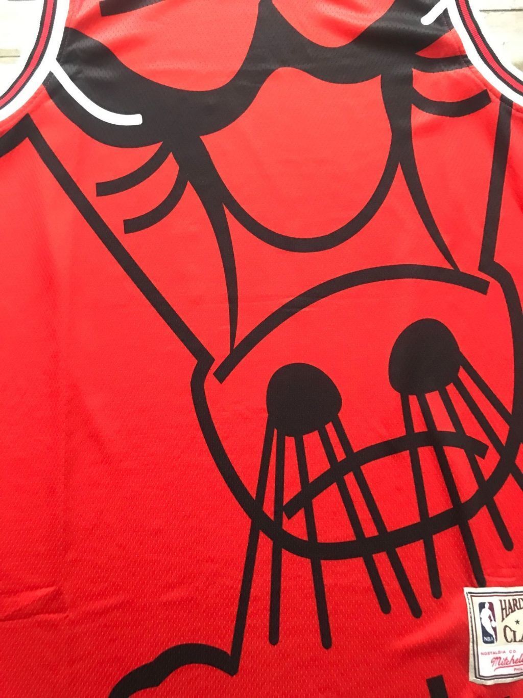 Chicago Bulls Bulls mitchell&ness Retro Red Style 4