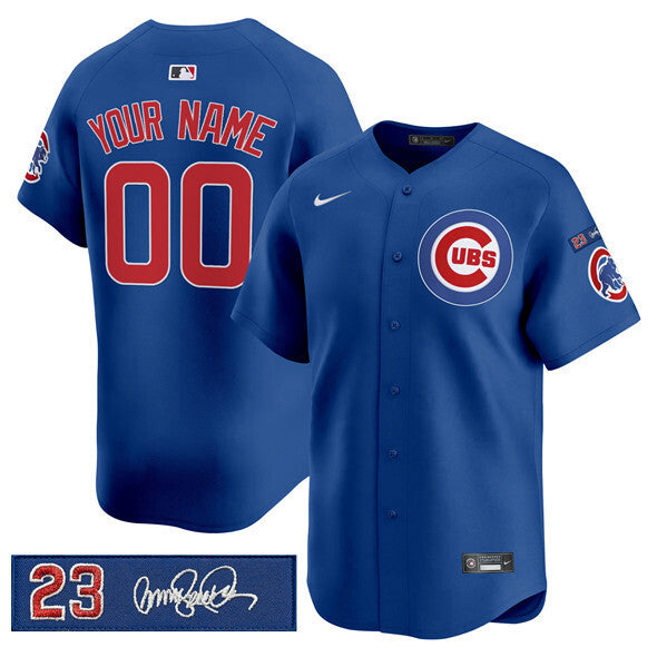 Chicago Cubs Active Player Custom Royal 'Ryne Sandberg Tribute' Vapor Limited