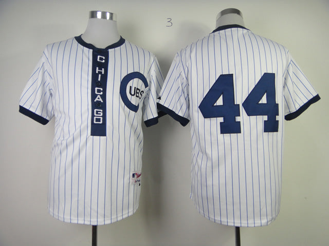 Chicago Cubs #44 Anthony Rizzo Cubs 44 White 1909 Retro