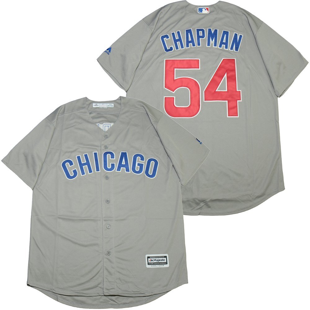 Chicago Cubs #54 Chapman Cubs 54 Gray Fan