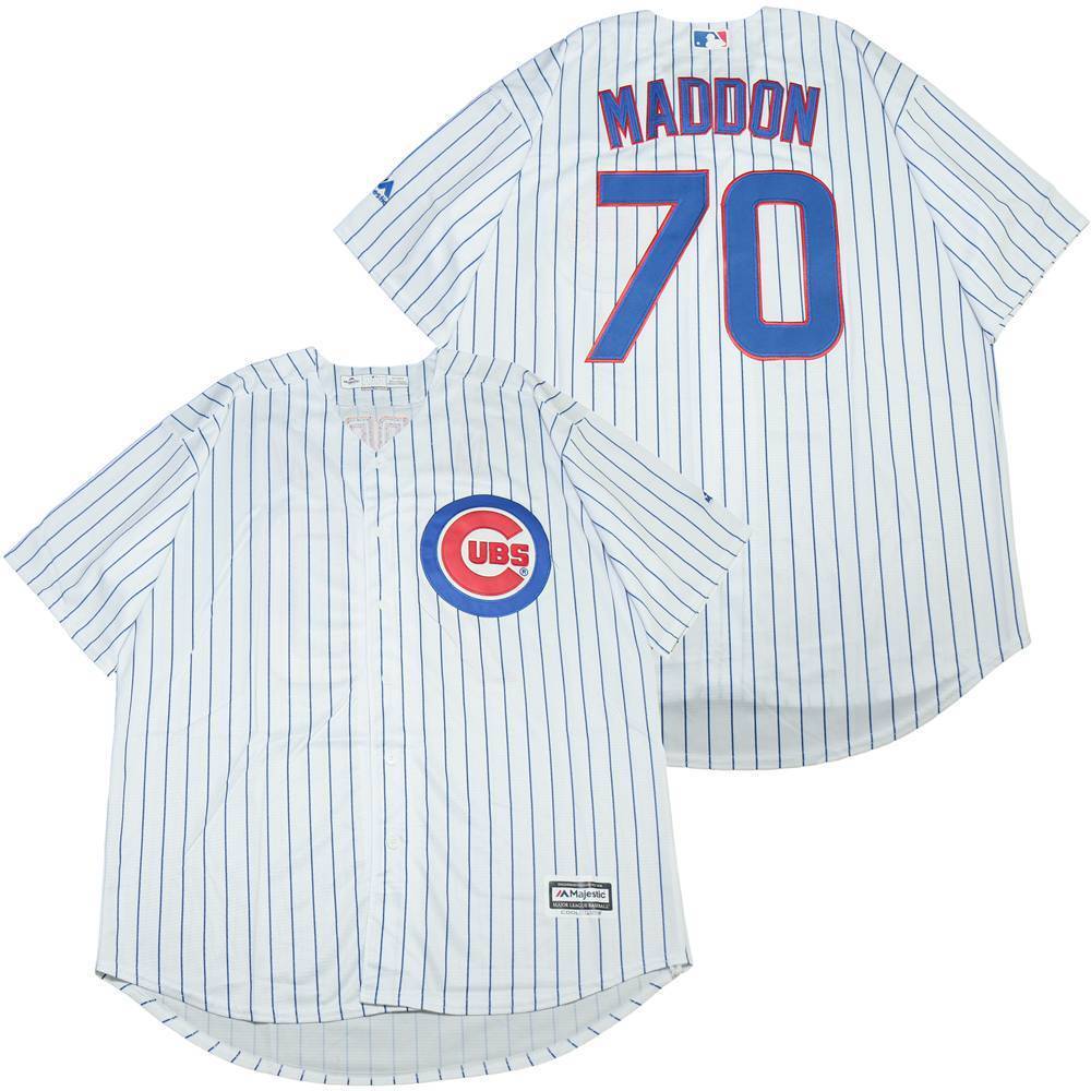 Chicago Cubs #70 Joe Maddon Cubs 70 White Elite