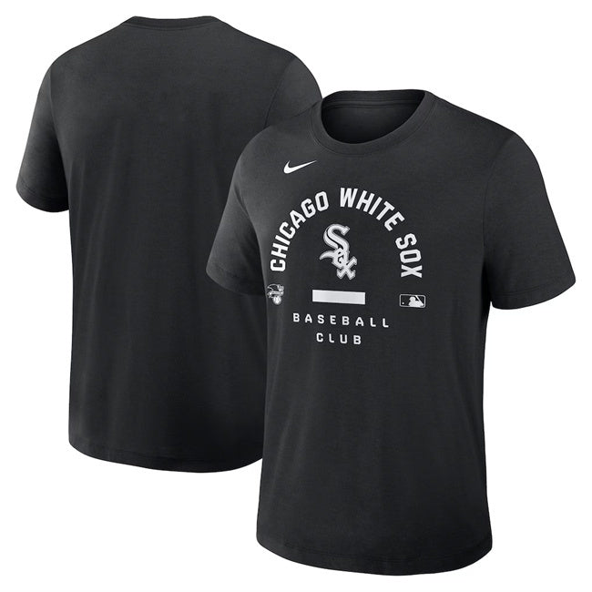 Chicago White Sox Black Collection Early Work Tri-Blend Dri-FIT T-Shirt