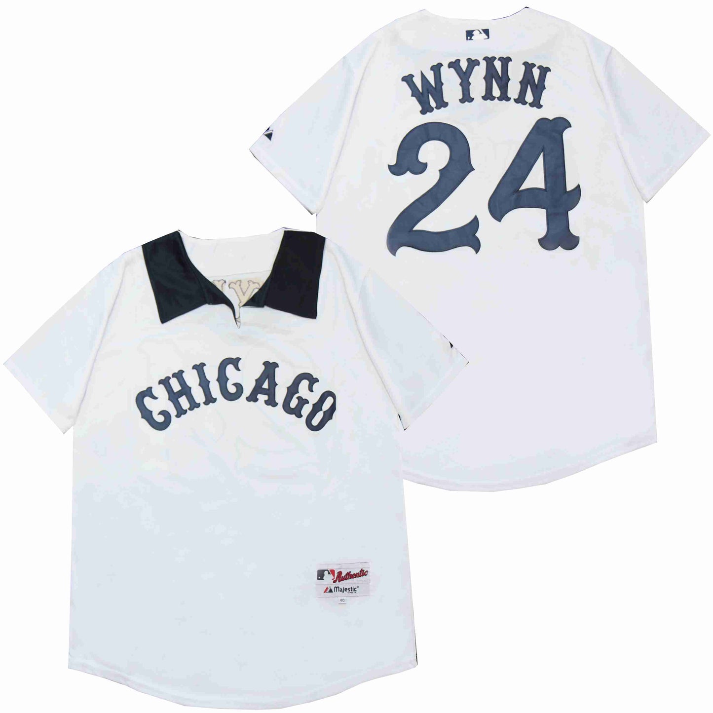 Chicago White Sox #24 Wynn White Sox 24 White Pullover Inverted